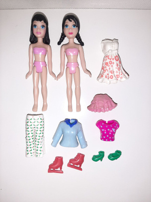 Polly pocket nuket tavaroineen