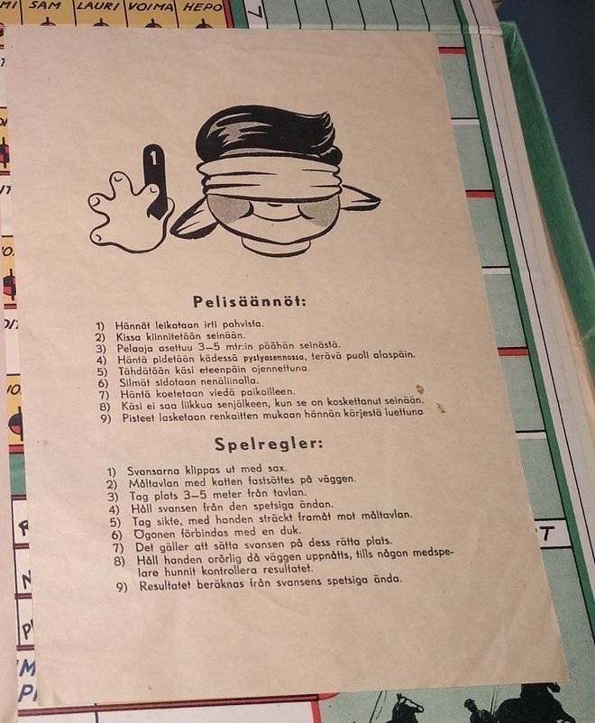 PELISÄÄNNÖT " KISSANHÄNTÄ PELI"
