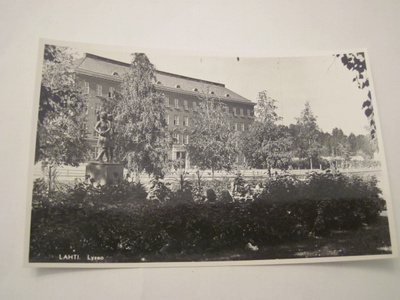 VANHA Postikortti Lahti 1950-l Alkup.Mallikappale