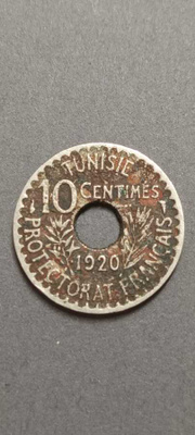 Tunisia 10 centimes 1920