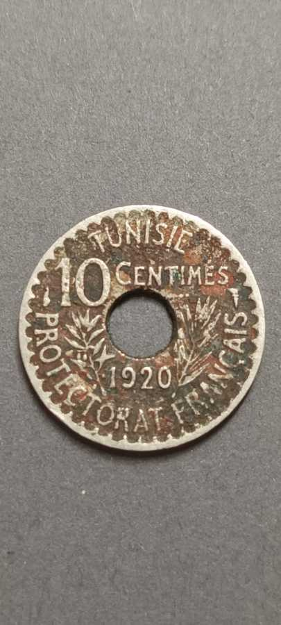Tunisia 10 centimes 1920