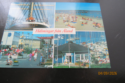 MAARIANHAMINA ÅLAND 1985 KULKENUT KORTTI