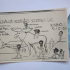 VANHA Kortti Helsinki Kulosaari Partio+ Leima 1938 Erikoinen - pikkukuva 1