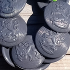 Leijona napit - 10 kpl. Halkaisija - 20 mm. Muovi. Hyväkunt - pikkukuva 5