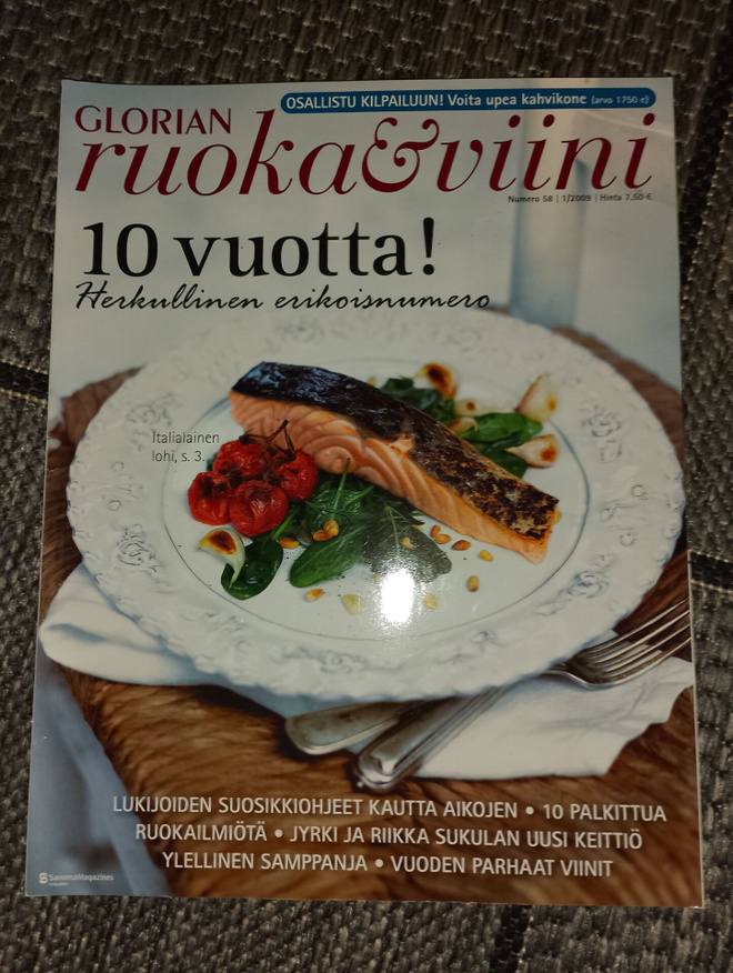 Glorian ruoka & viini  nro 58  1/2009