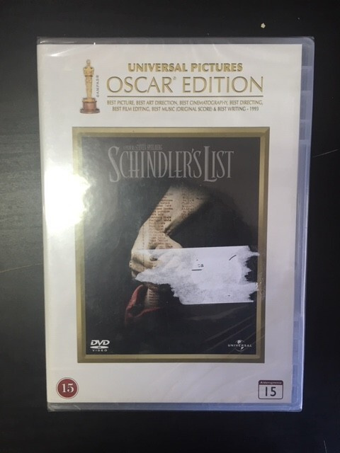 Schindlerin lista (oscar edition) 2DVD (UUSI)