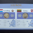 2€ 2015 Luxemburg + Liettua Monetan erikoissarja UNC - pikkukuva 1