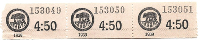 Osuusliike Kansa vaihtomerkit 1939, 3 kpl