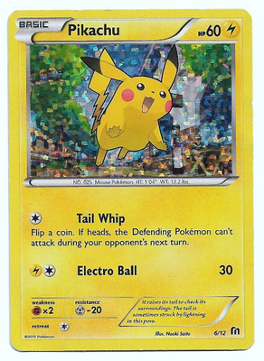Pikachu 6/12 Holo Pokemon TCG
