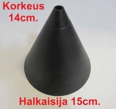 Kattovalaisimen suojakupu, musta. 1kpl