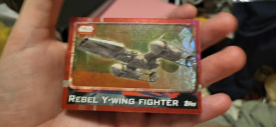 Rebel Y-Wing Fighter #167 Topps star wars holo kortti