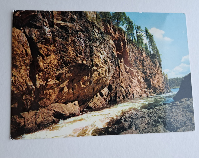 Kuusamo, Kiutaköngäs, kortti 1960-luvulta