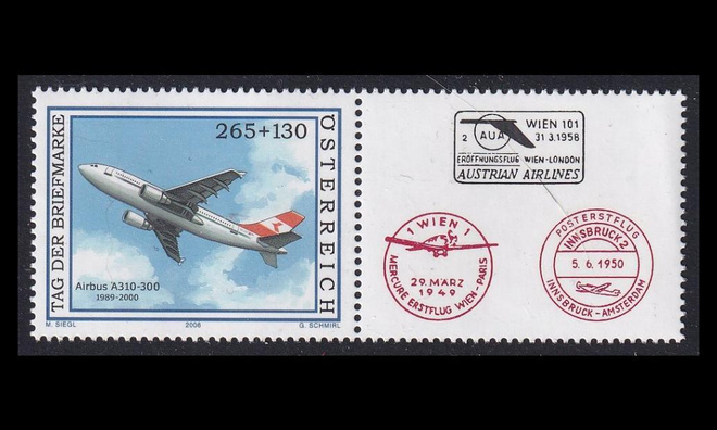 Itävalta 2606zf ** Postimerkin päivä lentokone (2006)