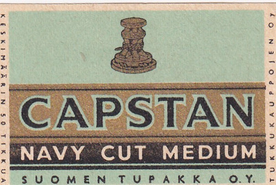 Suomen tupakka Oy, CAPSTAN Navy Cut Medium   4/13