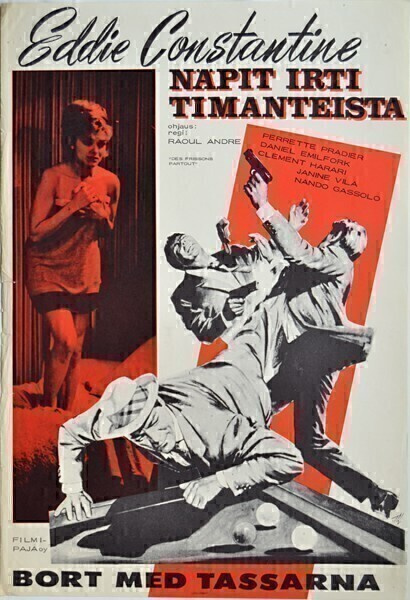Elokuvajuliste: Näpit irti timanteista (Eddie Constantine)