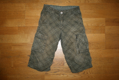 H&M vihreät reisitasku shortsit 128