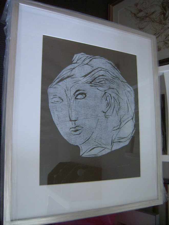 Ina Colliander, puupiirros "MARTTYYRISARJA 1" 1964