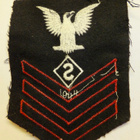 VANHA KangasMerkki USA Laivasto Rannikkovartiosto 1944 - pikkukuva 2