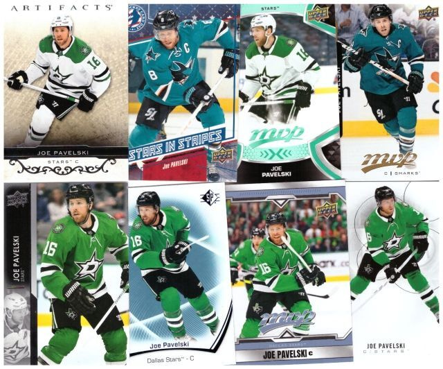 8 x JOE PAVELSKI Sharks, Stars