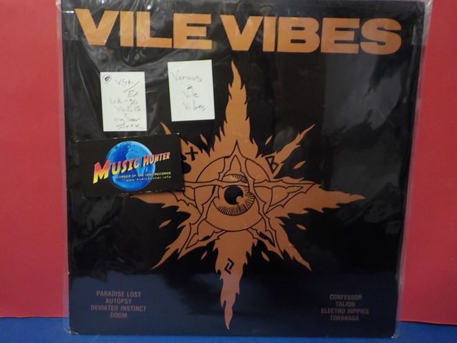 VARIOUS - VILE VIBES UK -90 VG+/EX LP