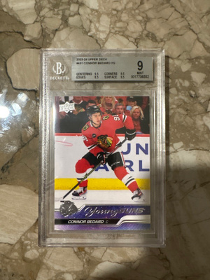 2023-24 Upper Deck #451 Connor Bedard YG RC (BGS 9)