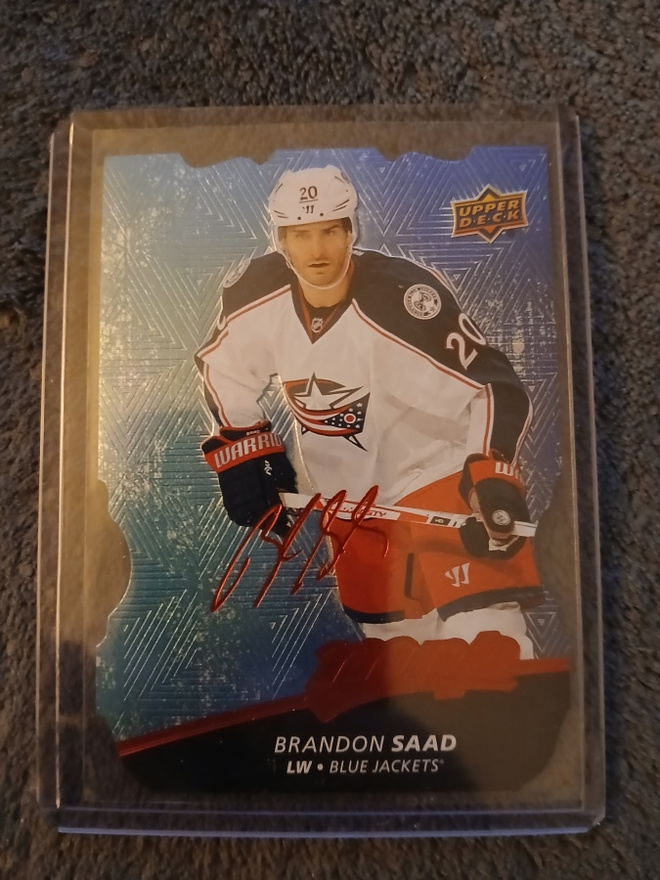Brandon Saad - UD electric script / Columbus Blue Jackets