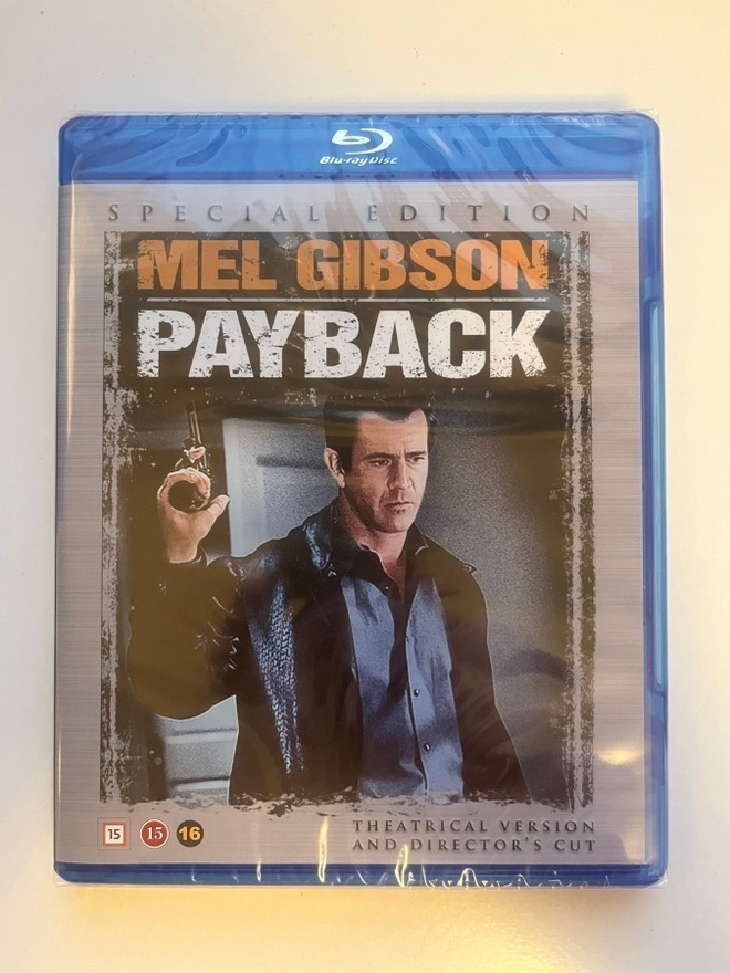 Payback (Blu-ray) Mel Gibson (1999) UUSI