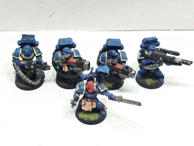 WH40K - 5kpl Space Marine Devastator Squad figuuria [A40]