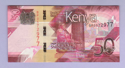 Kenia 50 Shillings v.2019 UNC P-New