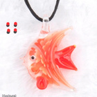 1335 .. Murano Kaunis Lampwork Taidelasi .. Kaulakoru - pikkukuva 1