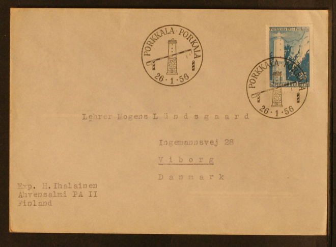 # 23354 # Porkkala FDC > Tanska - 1956