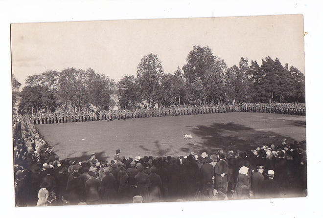 VANHA Valokuva Suojeluskunta Kuopio 1919 Postikorttikoko