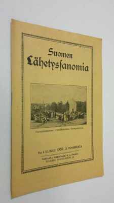 Suomen lähetyssanoma n:o 8 elokuu 1930