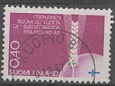 1967 itsenäisyys 40p kaunisKUOPIO -67