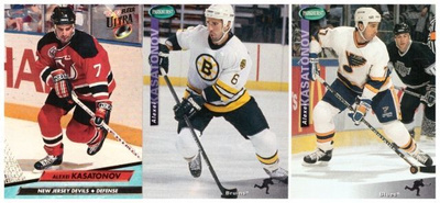 3 x ALEXEI KASATONOV Devils, Bruins, St. Louis Blues