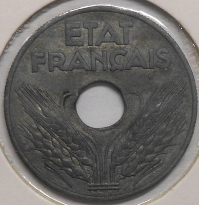 France. 20 centimes 1942.