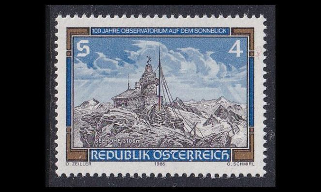 Itävalta 1857 ** Sonnblickin observatorio 100v (1986)