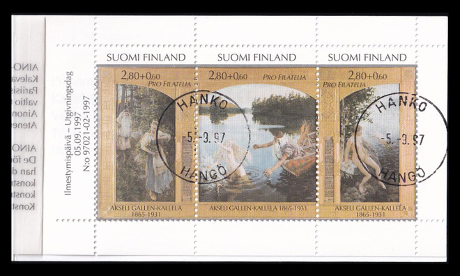 1395-7V38 o Pro Filatelia vihko Hanko EPL (1997)