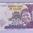 Malawi 20 Kwacha v.2019 UNC P-63 - pikkukuva 1