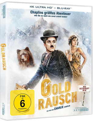 Charles Chaplin: Kultakuume (Gold Rush) 4K UHD + Blu-ray