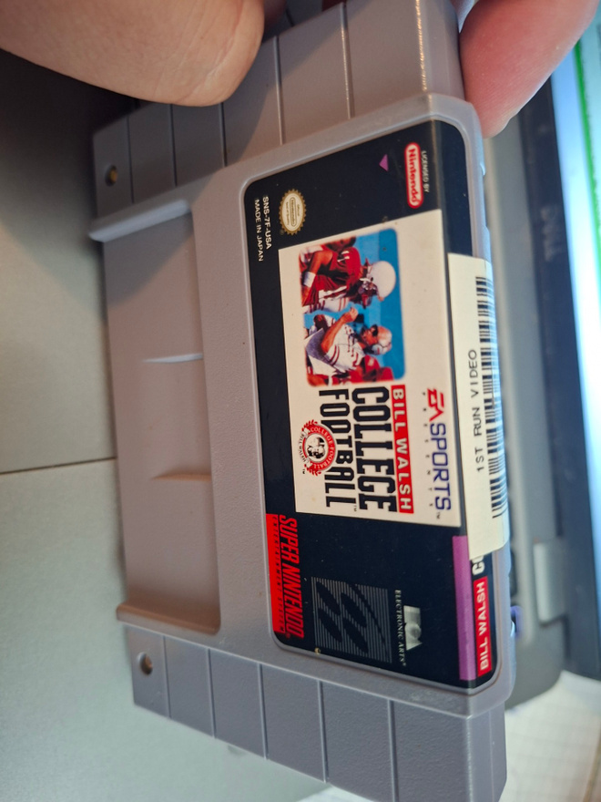 SNES Bill Walsh College Football USA
