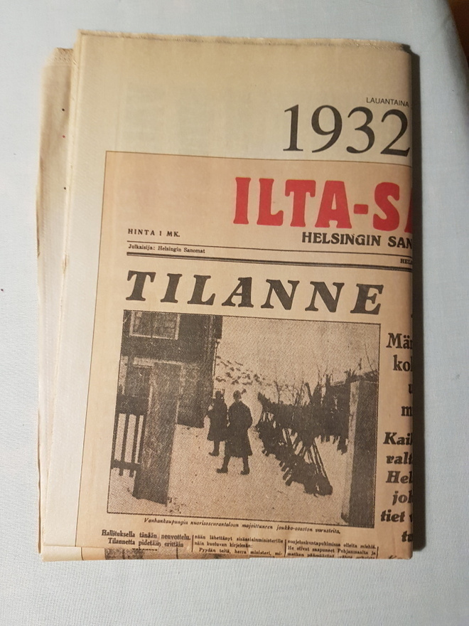 Ilta-Sanomat  29.2.1932 - 1992 - näköispainos