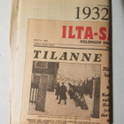 Ilta-Sanomat  29.2.1932 - 1992 - näköispainos - pikkukuva 1