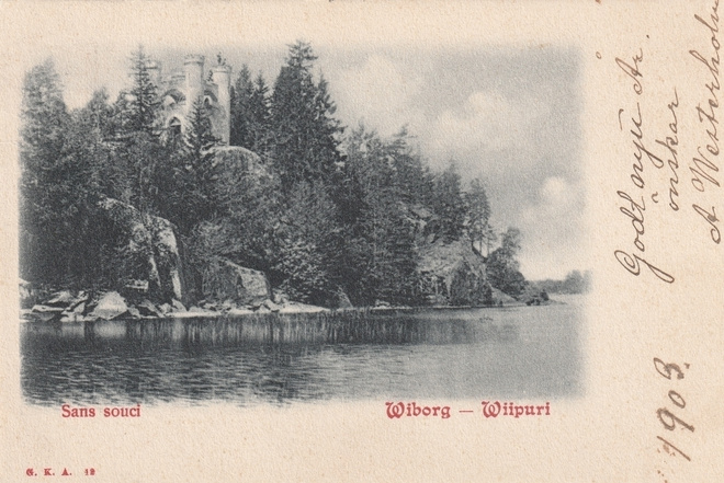 VANHA POSTIKORTTI - WIIPURI ÅBO 1909  (AB9)