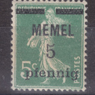Saksa reich Memel 1920 Mi 18 postituoreena. - pikkukuva 1
