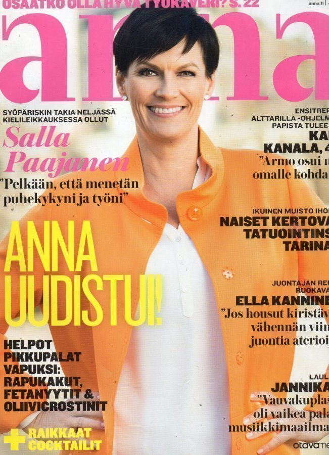 Anna n:o 17 2016 Jannika B. Ella Kanninen. Salla Paajanen.