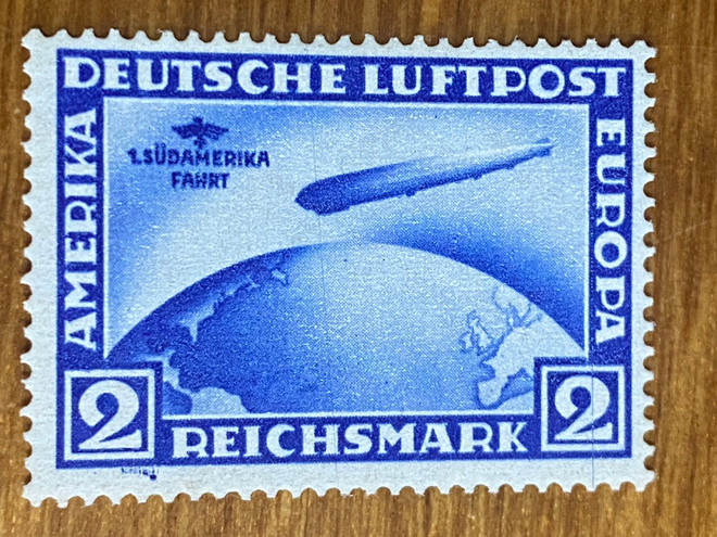 SAKSA REICH 1930 ETELÄ-AMERIKAN LENTO 2MK**