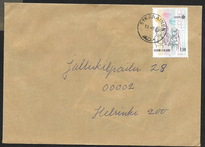 Postilähetys - Eurooppa 1985 (LAPE 966) Sykäräinen 19.7.85