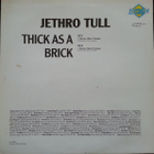 JETHRO TULL :  THICK AS A BRICK LP - pikkukuva 2