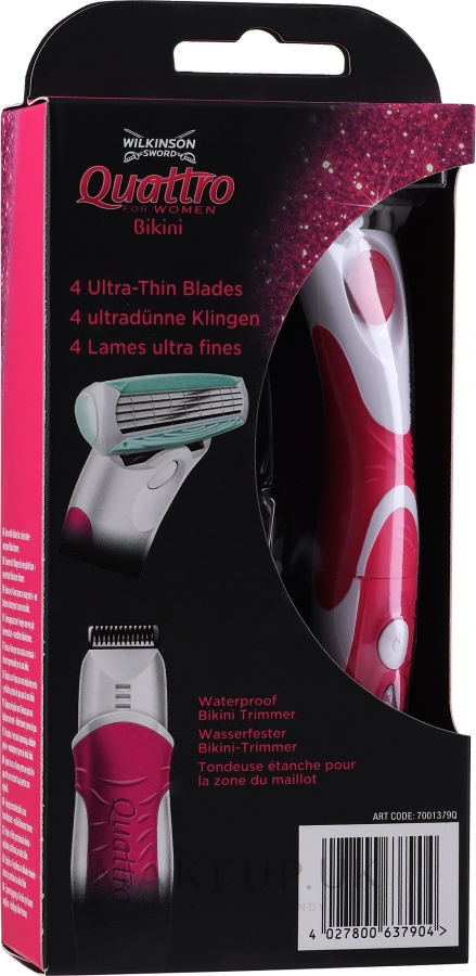 WILKINSON SWORD Quattro for Women Bikini -trimmeri + terät